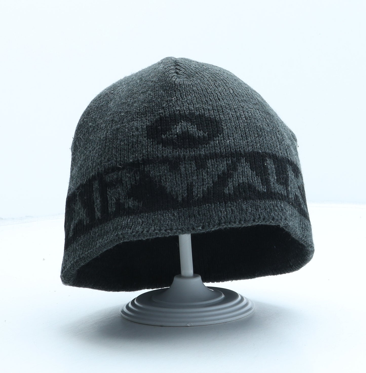 AIRWALK Mens Grey Geometric Acrylic Beanie One Size