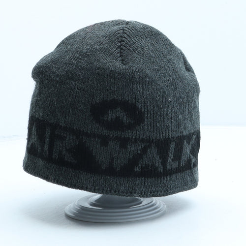 AIRWALK Mens Grey Geometric Acrylic Beanie One Size