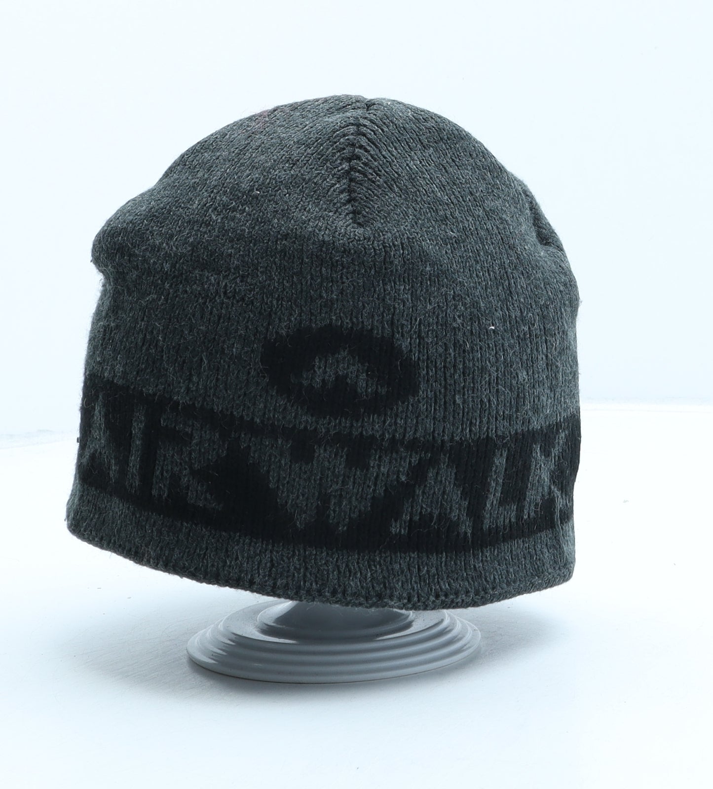 AIRWALK Mens Grey Geometric Acrylic Beanie One Size