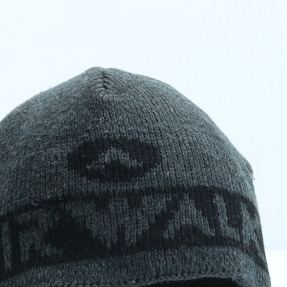 AIRWALK Mens Grey Geometric Acrylic Beanie One Size