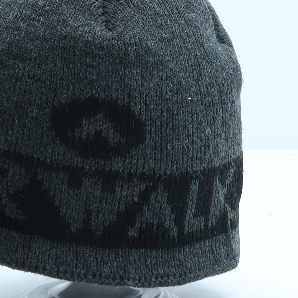 AIRWALK Mens Grey Geometric Acrylic Beanie One Size