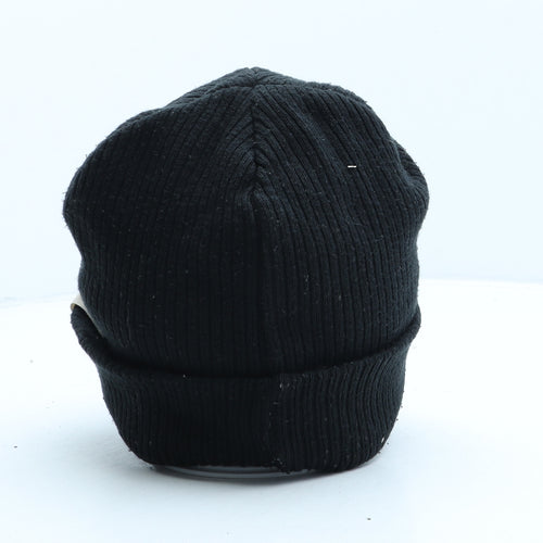 River Island Womens Black Cotton Beanie One Size