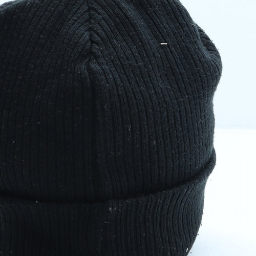 River Island Womens Black Cotton Beanie One Size