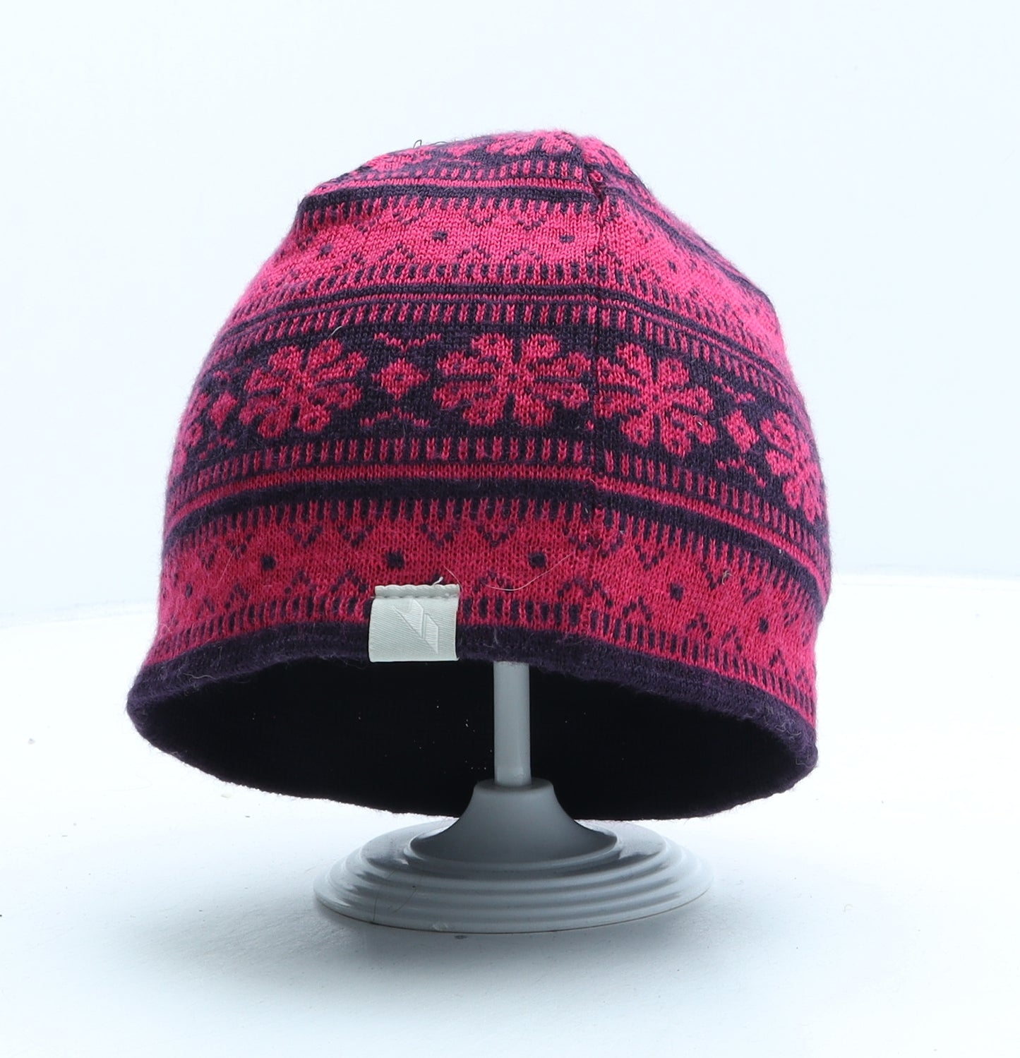 Trespass Womens Purple Fair Isle Acrylic Beanie One Size