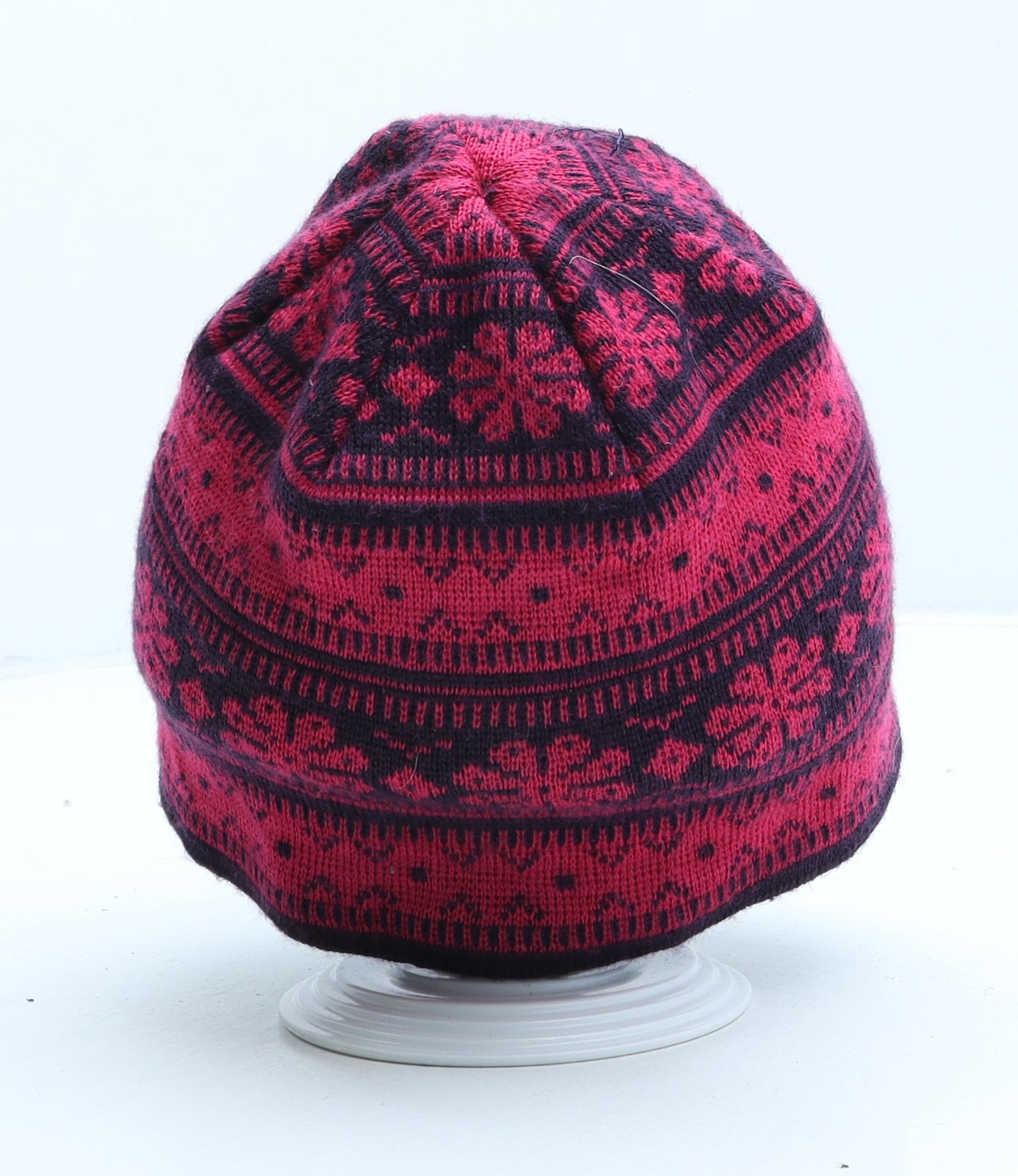 Trespass Womens Purple Fair Isle Acrylic Beanie One Size