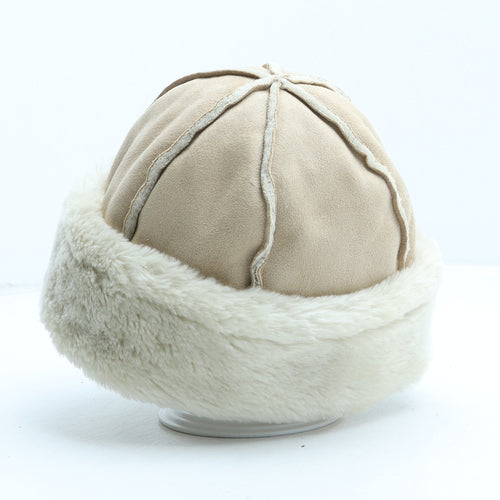 Preworn Womens Beige Polyester Cloche One Size