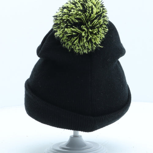 Primark Boys Black Acrylic Bobble Hat Size M - Batman