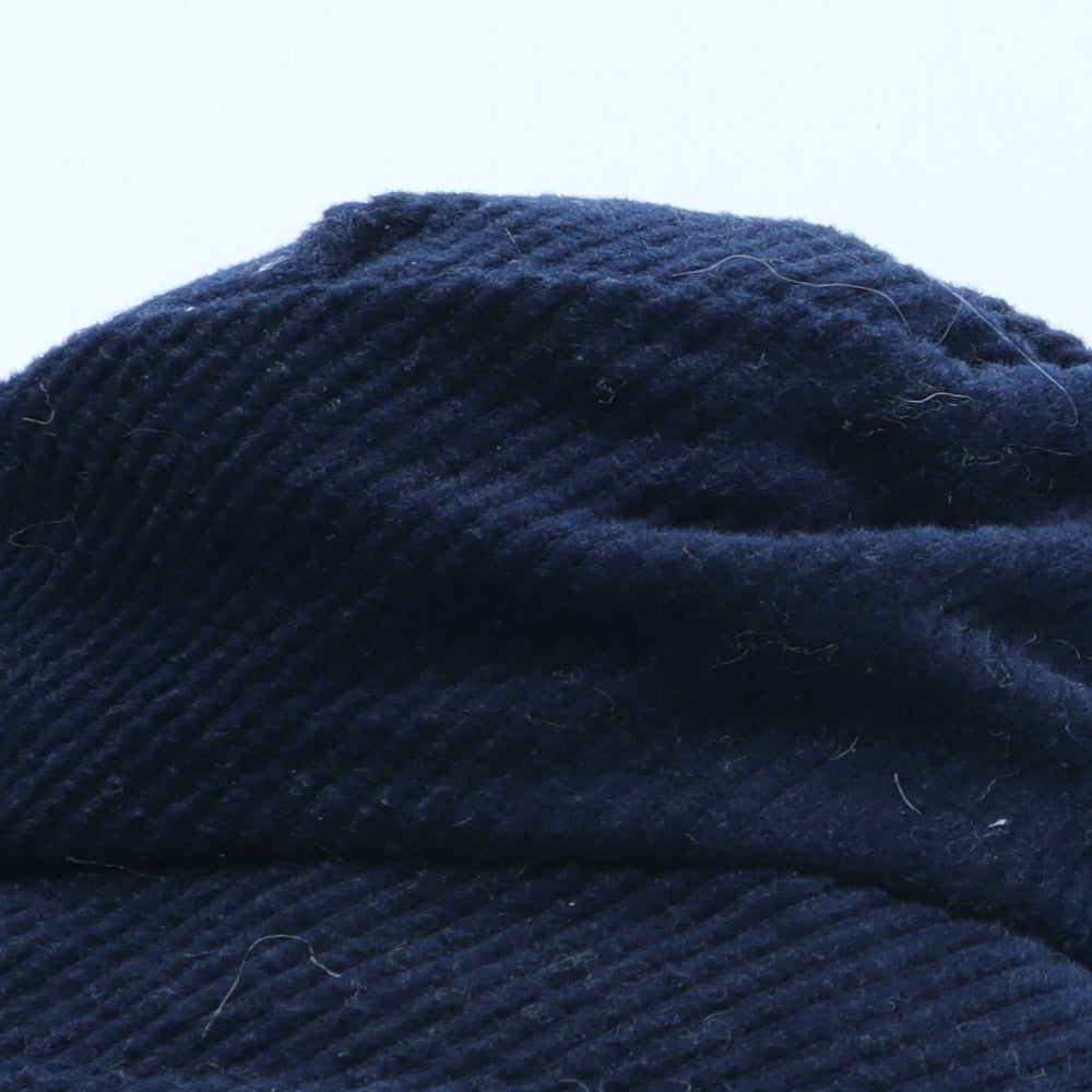 Marks and Spencer Womens Blue Acrylic Peaked Cap One Size