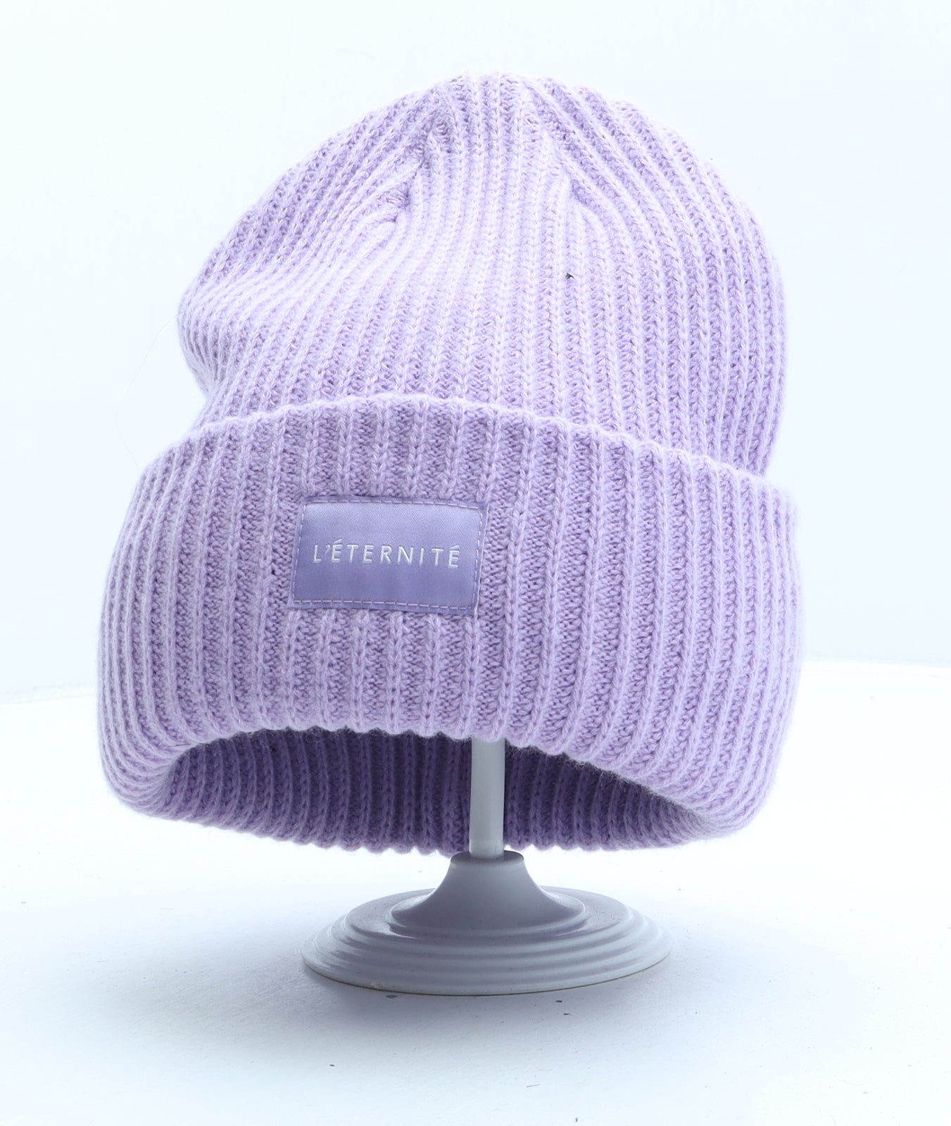 H&M Womens Purple Acrylic Beanie One Size