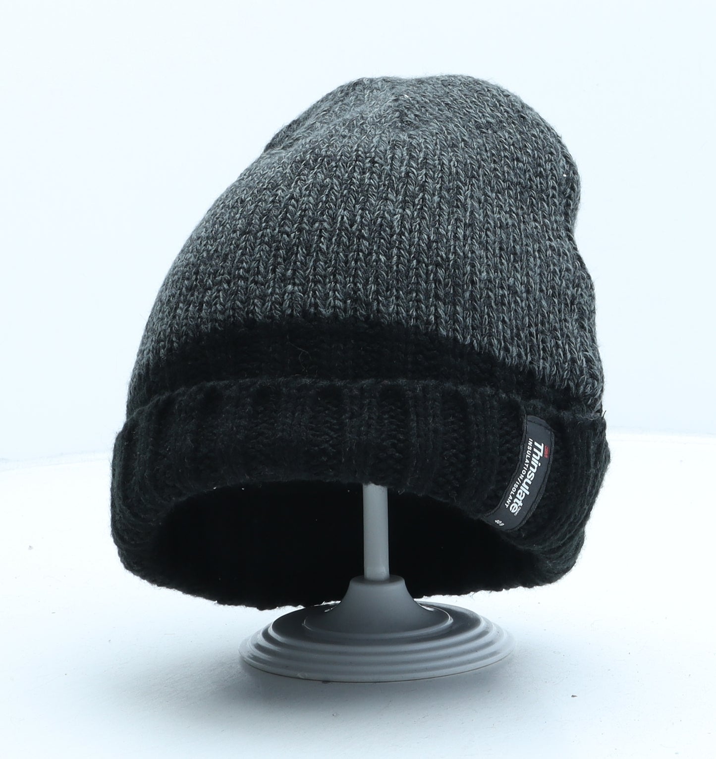 Marks and Spencer Mens Grey Acrylic Beanie Size S