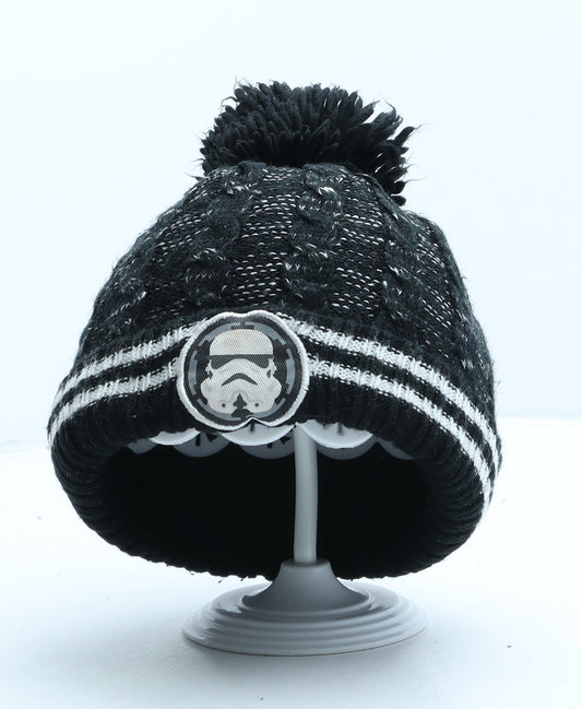 George Boys Black Acrylic Bobble Hat One Size - Star Wars