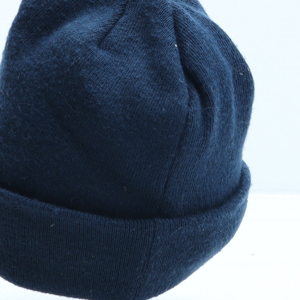adidas Mens Blue Striped Acrylic Beanie One Size