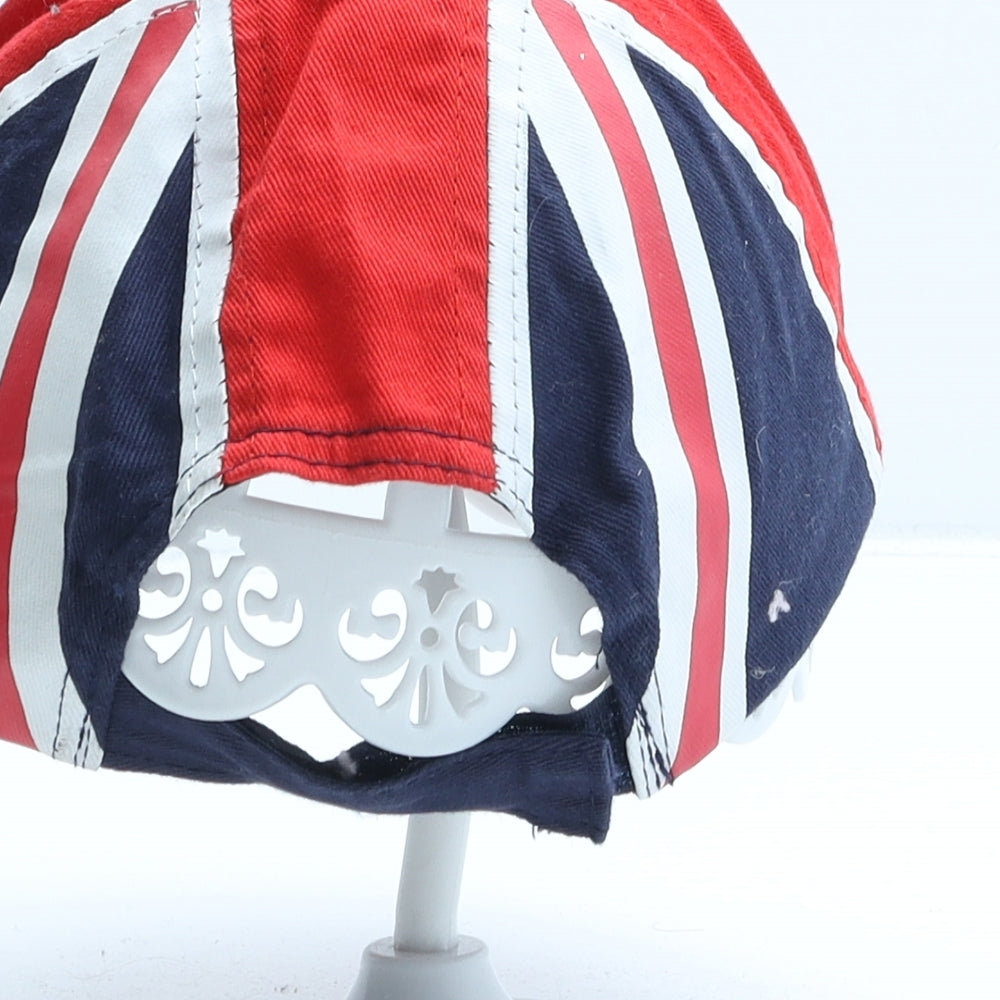 PMS Mens Multicoloured Geometric Cotton Baseball Cap Size 54 - Union Jack