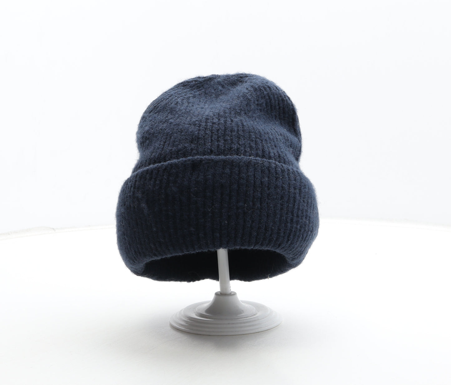 Marks and Spencer Womens Blue Acrylic Beanie One Size