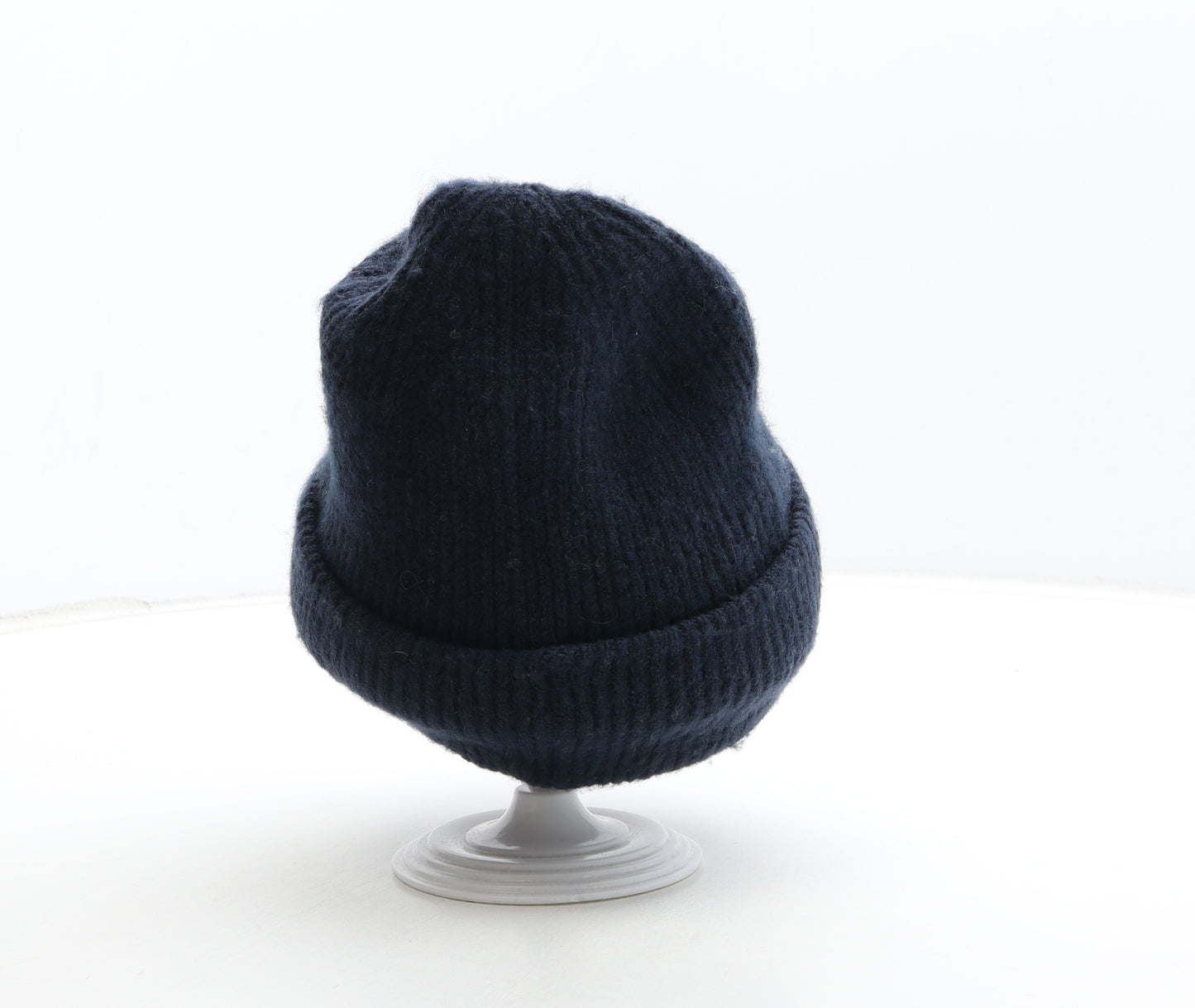 Marks and Spencer Womens Blue Acrylic Beanie One Size