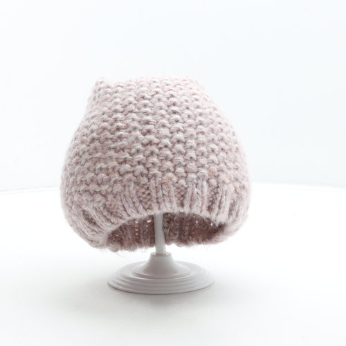 George Womens Pink Acrylic Beanie One Size