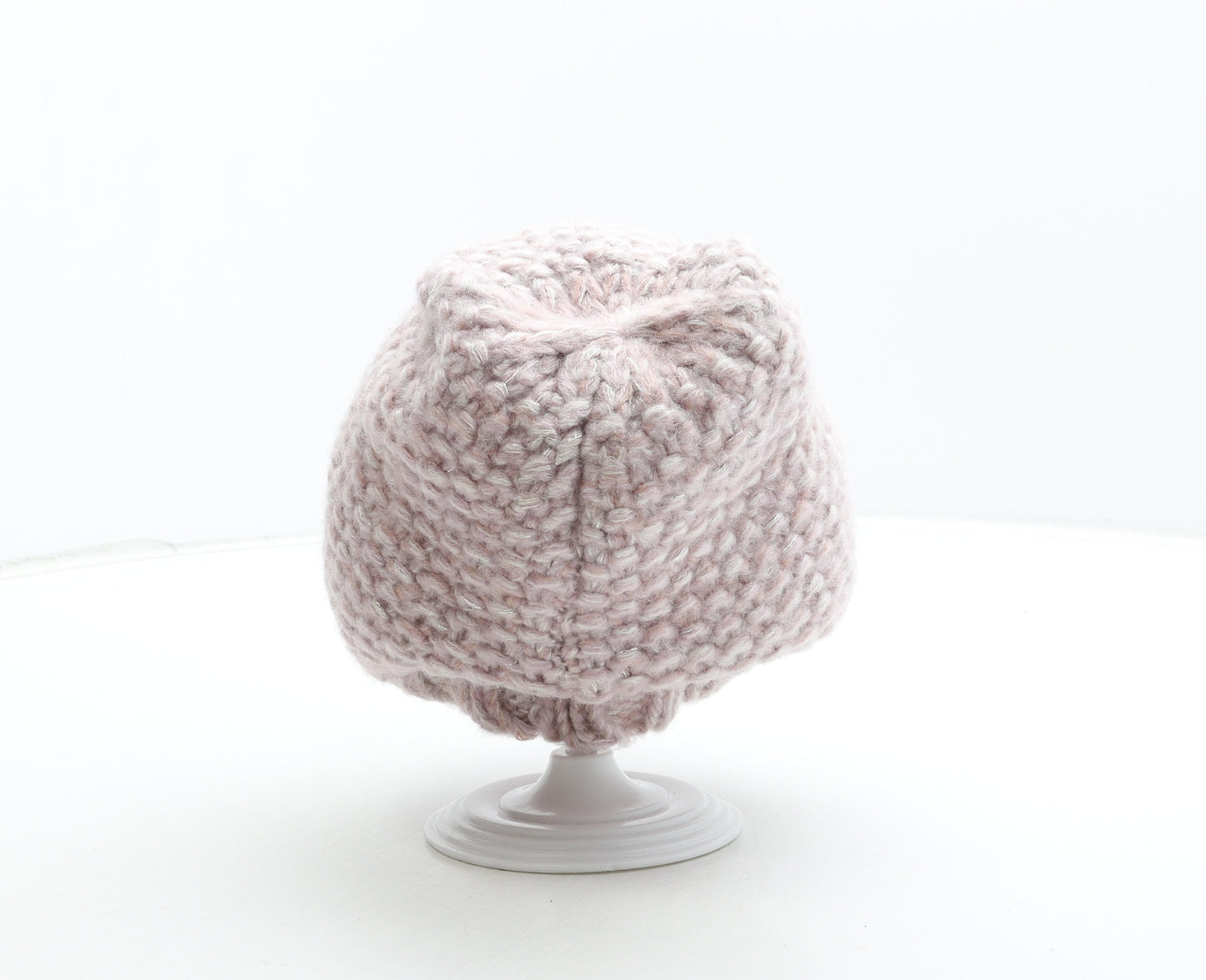 George Womens Pink Acrylic Beanie One Size