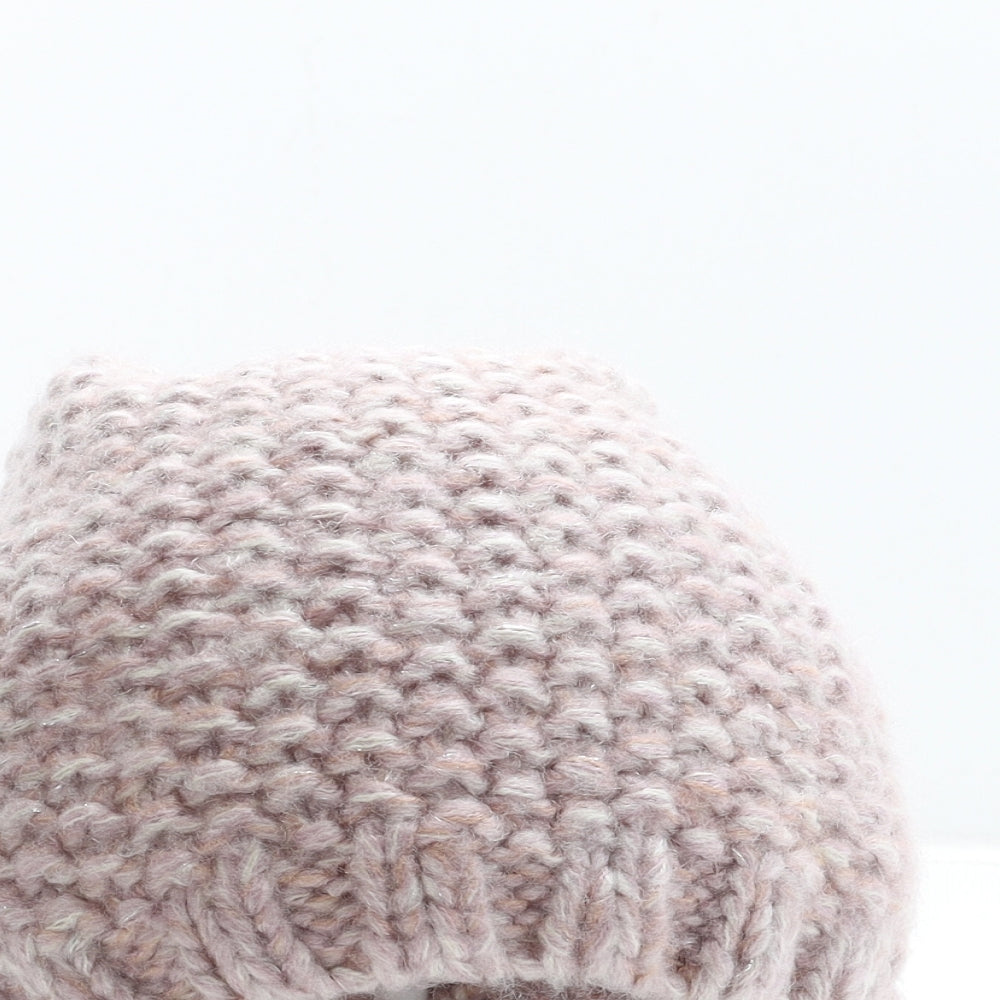 George Womens Pink Acrylic Beanie One Size