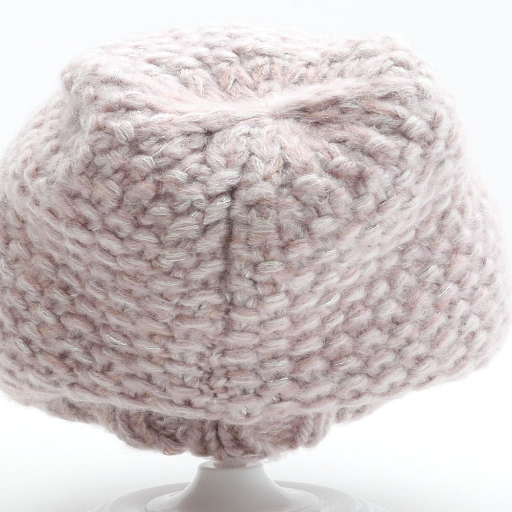 George Womens Pink Acrylic Beanie One Size