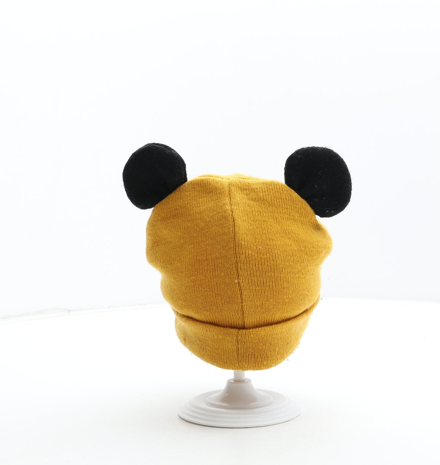 F&F Boys Yellow Acrylic Beanie Size S - Mickey Mouse