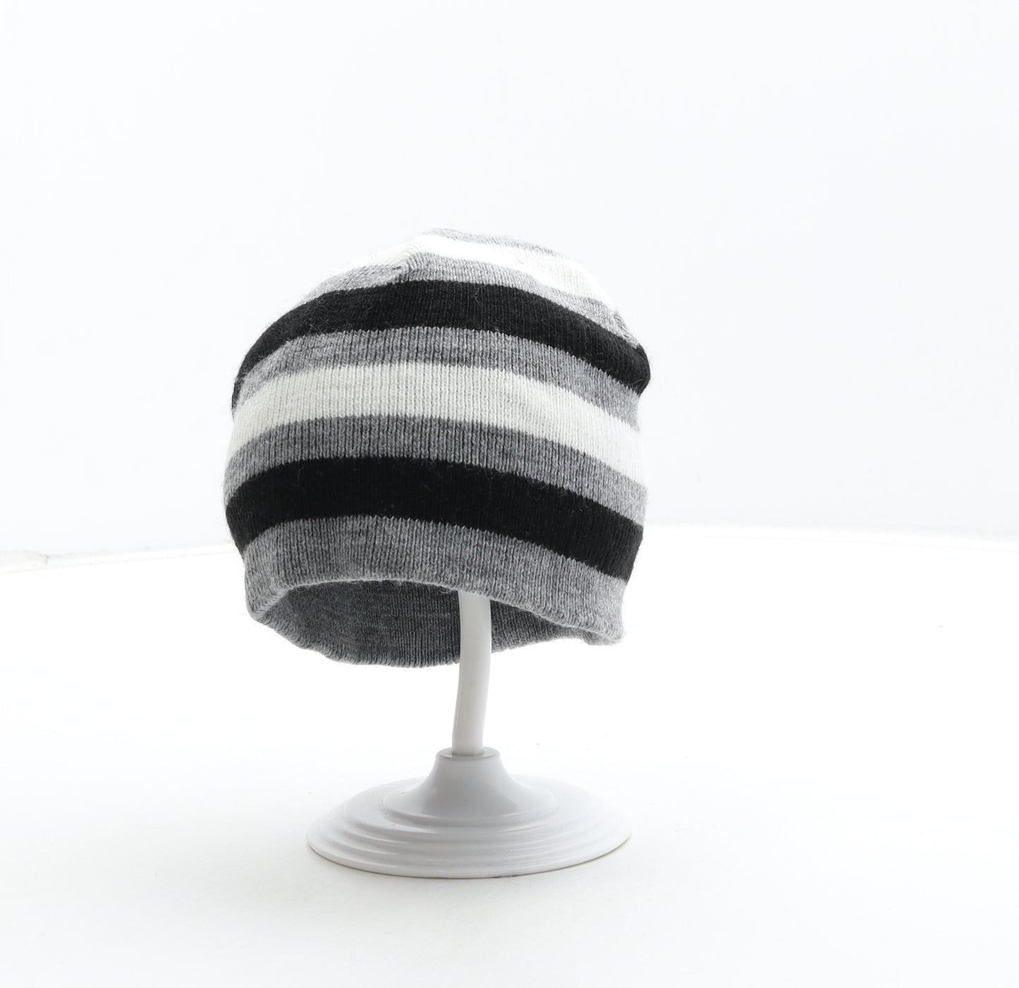 PEP&CO Boys Multicoloured Striped Acrylic Beanie One Size