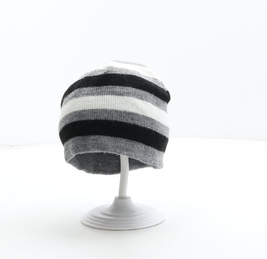 PEP&CO Boys Multicoloured Striped Acrylic Beanie One Size