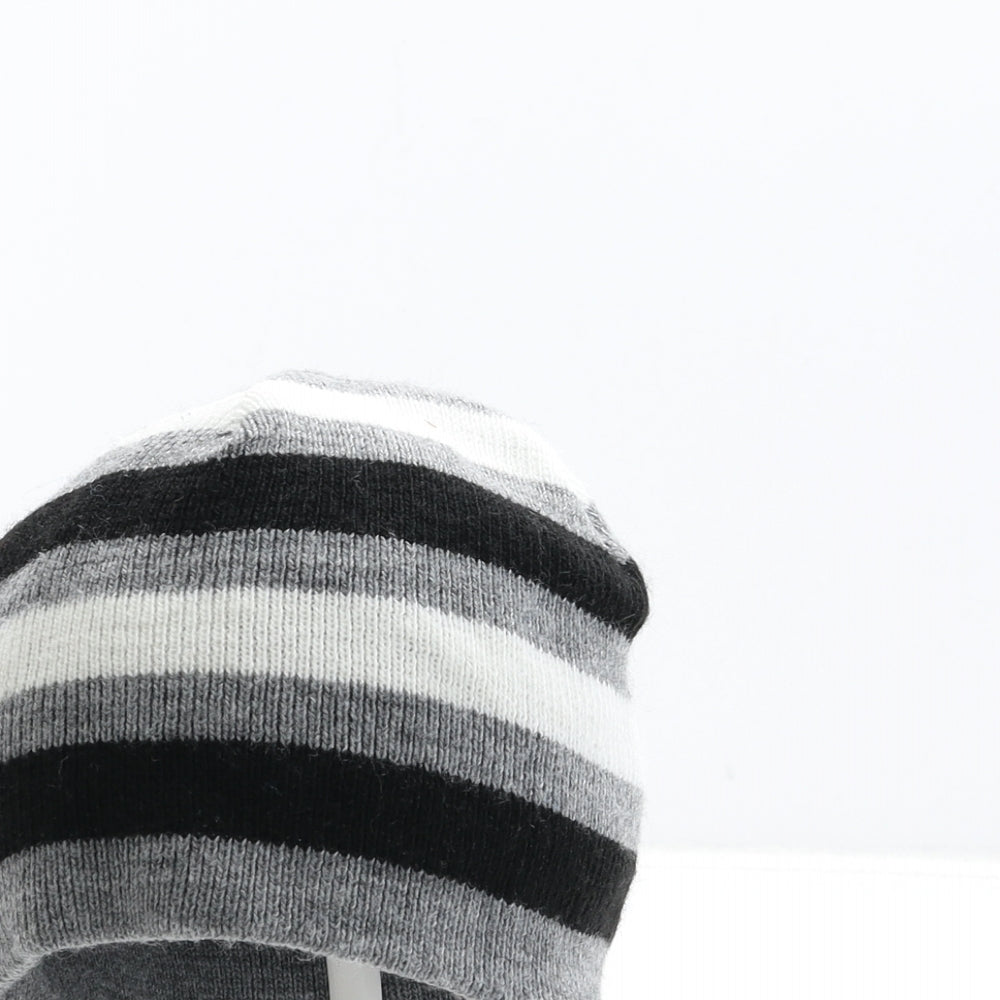 PEP&CO Boys Multicoloured Striped Acrylic Beanie One Size