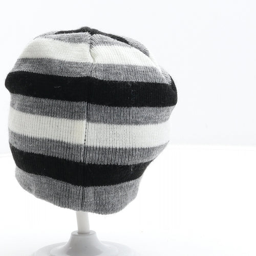 PEP&CO Boys Multicoloured Striped Acrylic Beanie One Size