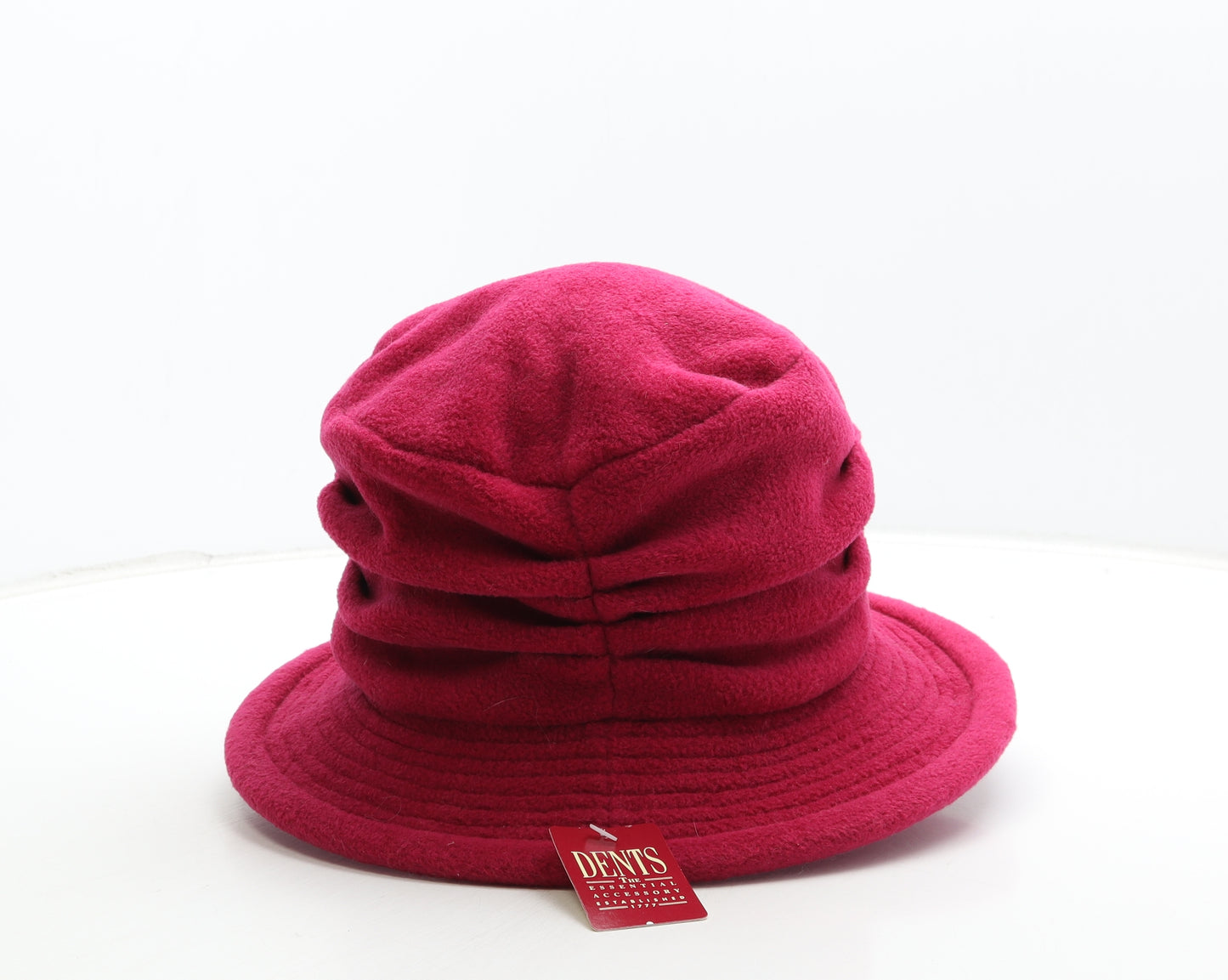 Dents Womens Pink Polyester Cloche One Size