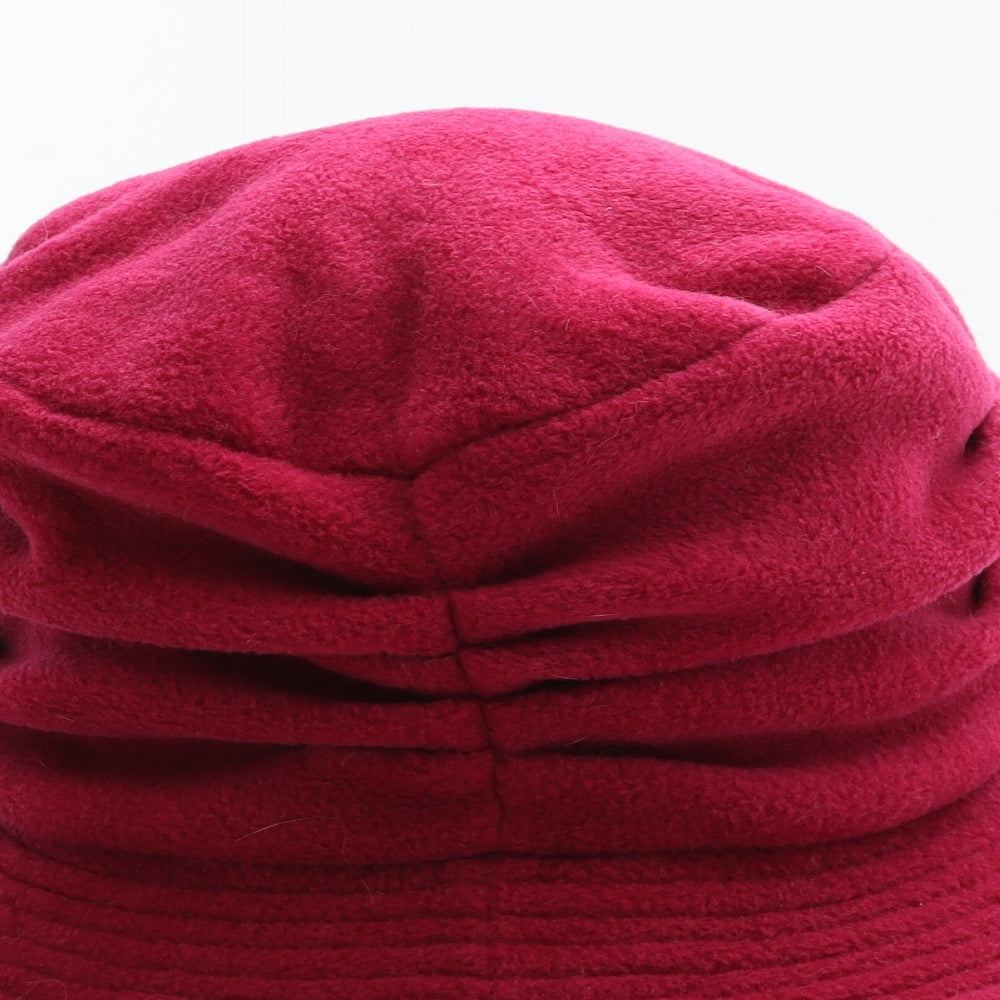 Dents Womens Pink Polyester Cloche One Size