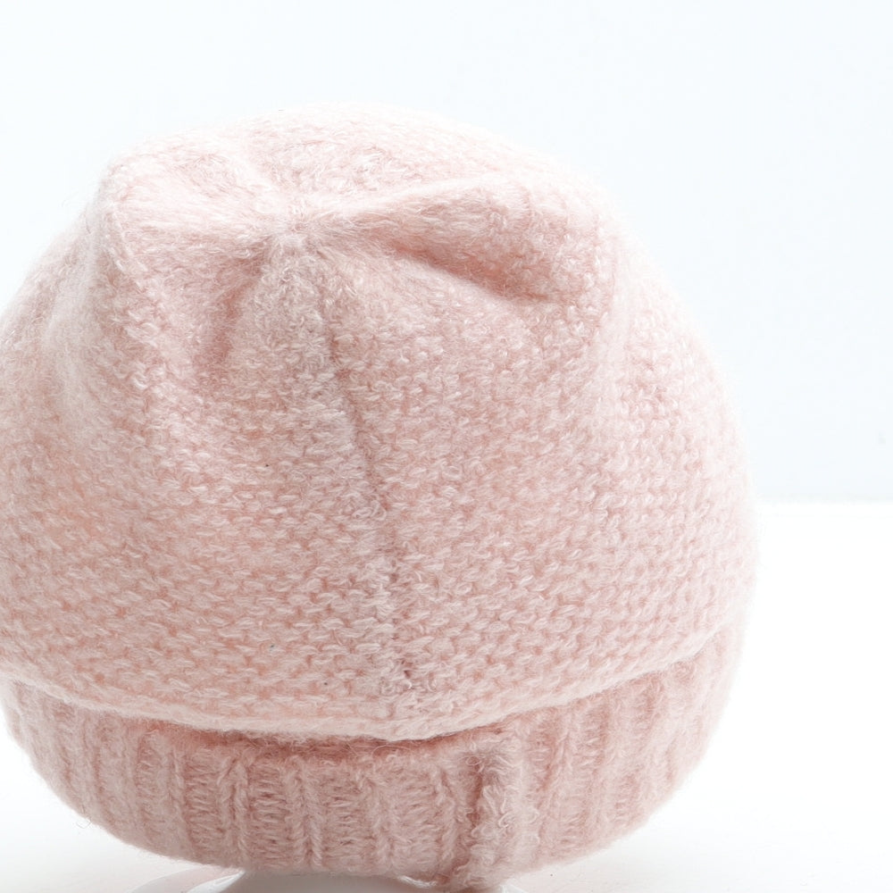 Marks and Spencer Womens Pink Acrylic Beanie One Size