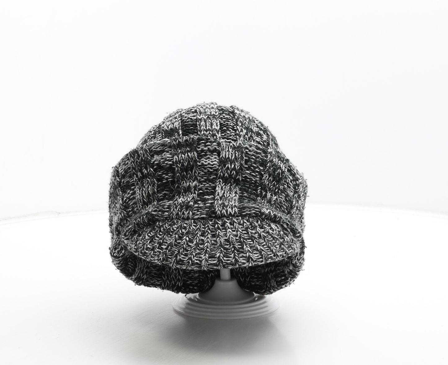 H&M Boys Black Acrylic Peaked Cap Size S