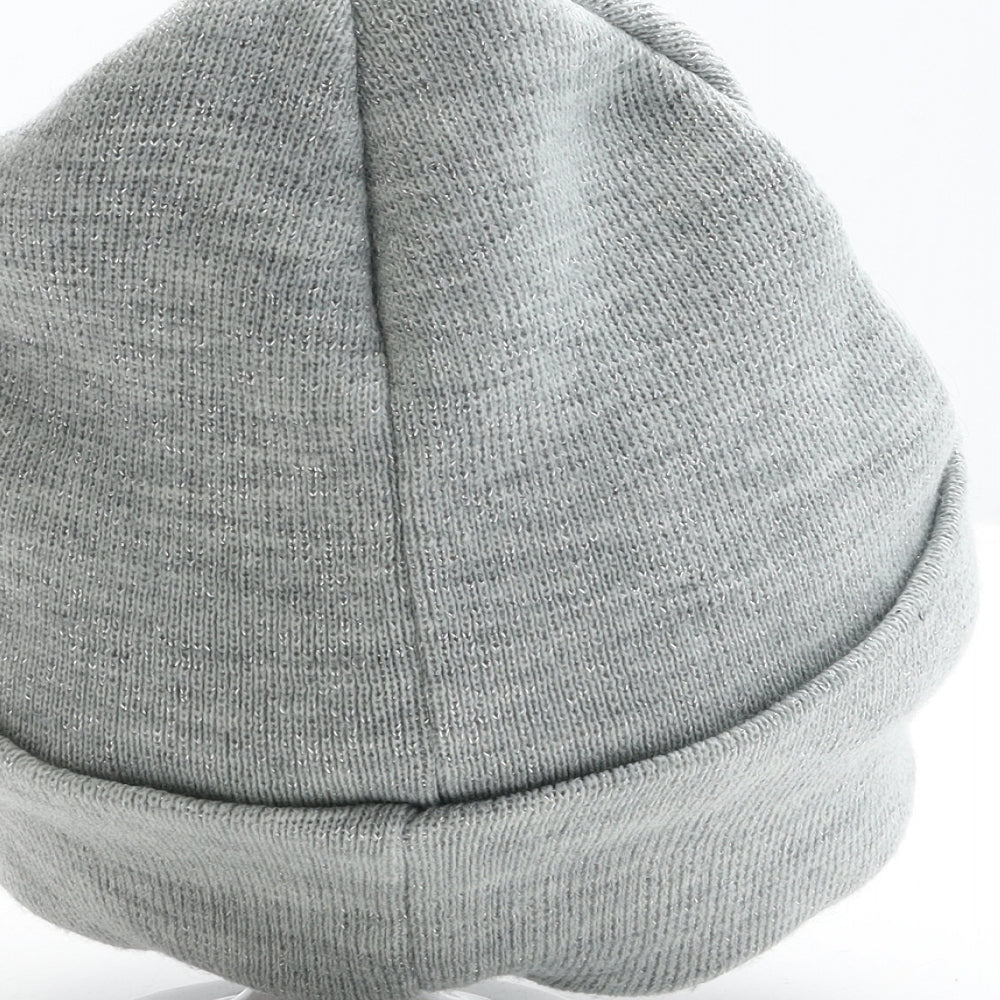 Preworn Womens Grey Acrylic Beanie One Size - Love