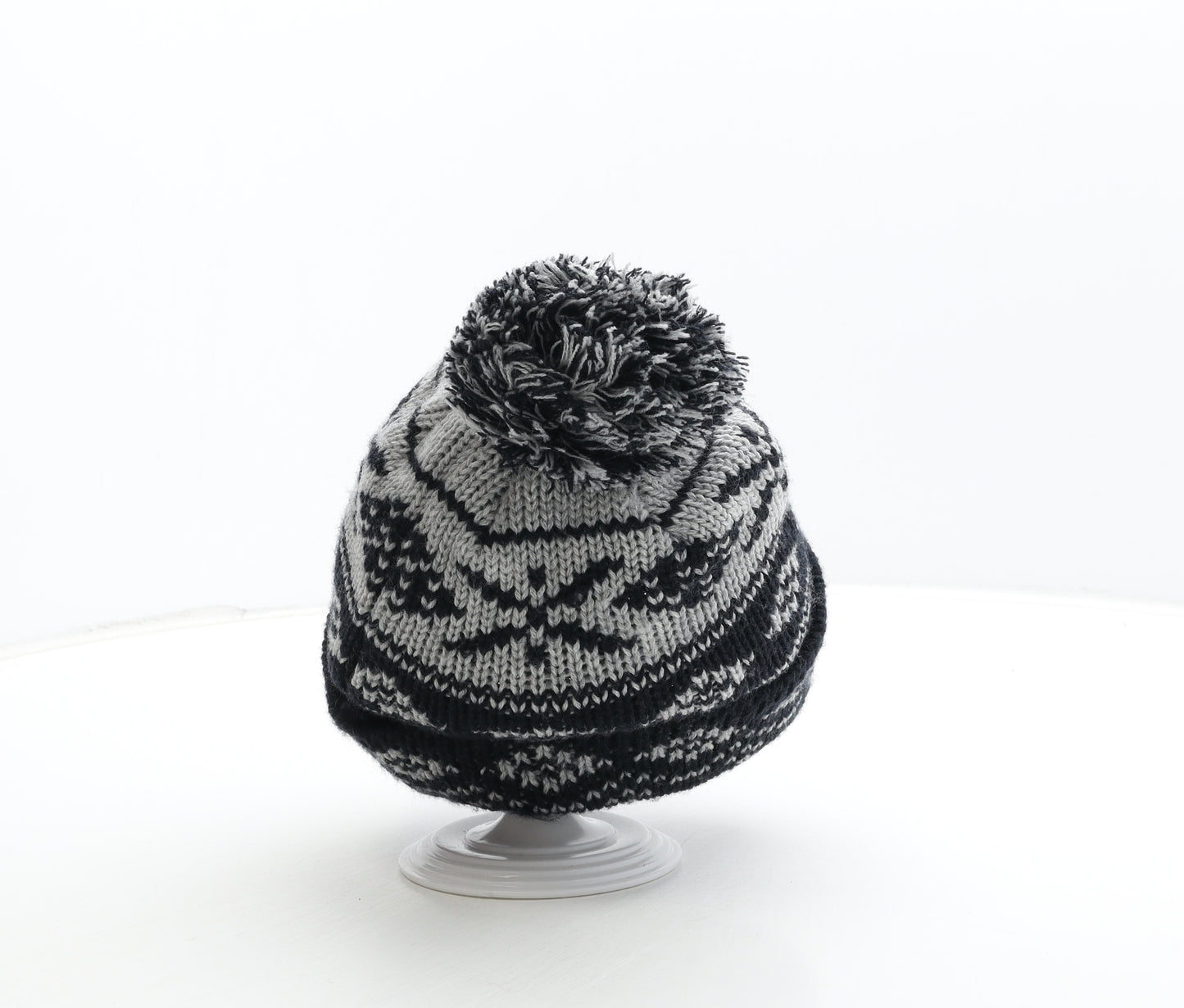 Avenue Mens Blue Fair Isle Acrylic Boonie Hat One Size