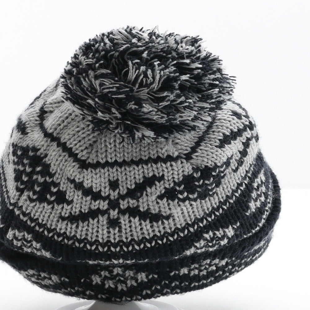 Avenue Mens Blue Fair Isle Acrylic Boonie Hat One Size