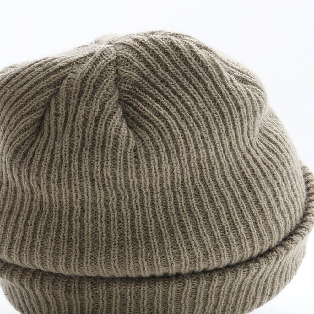Wild Life Adventures Mens Brown Acrylic Beanie One Size