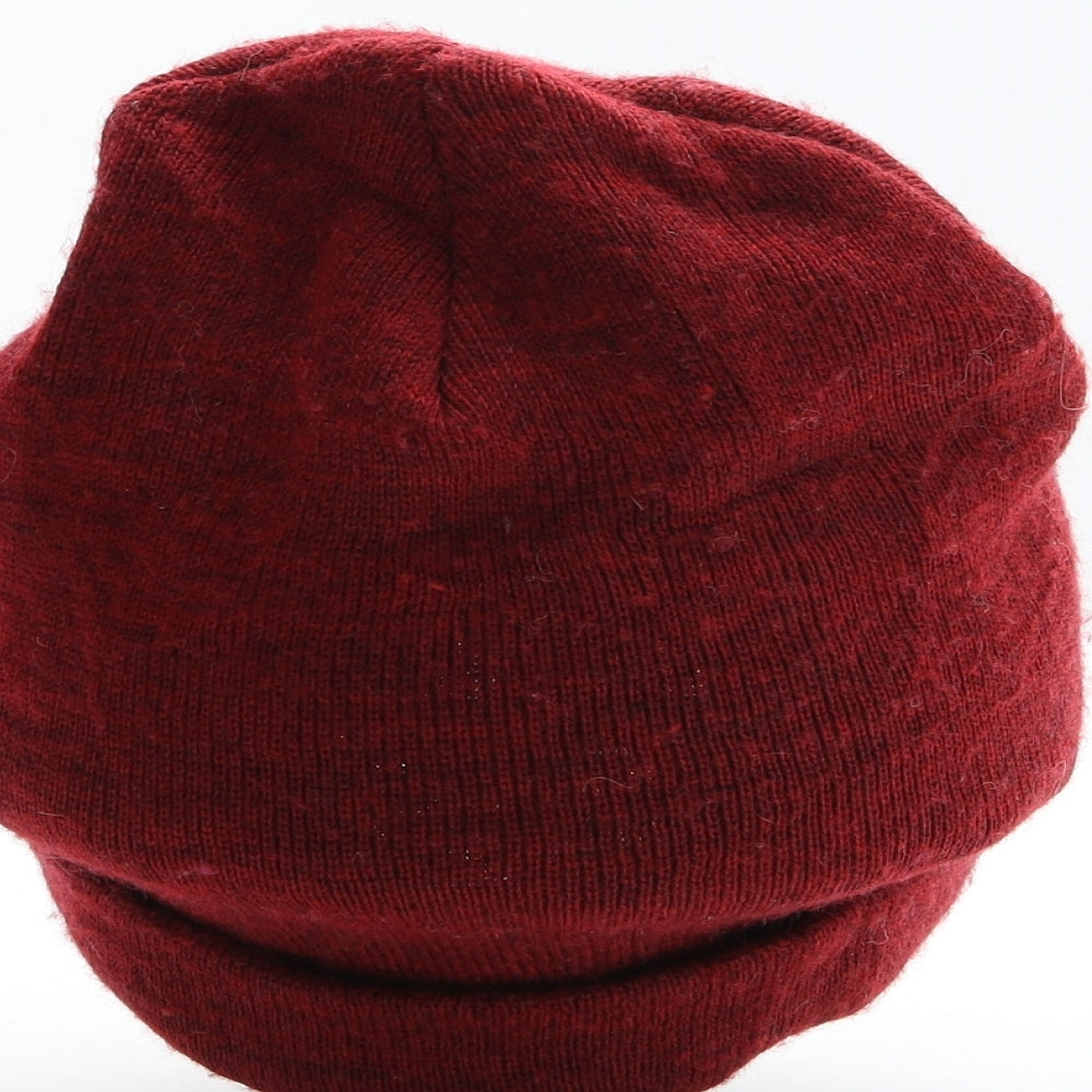 Levi's Mens Red Acrylic Beanie One Size - Logo