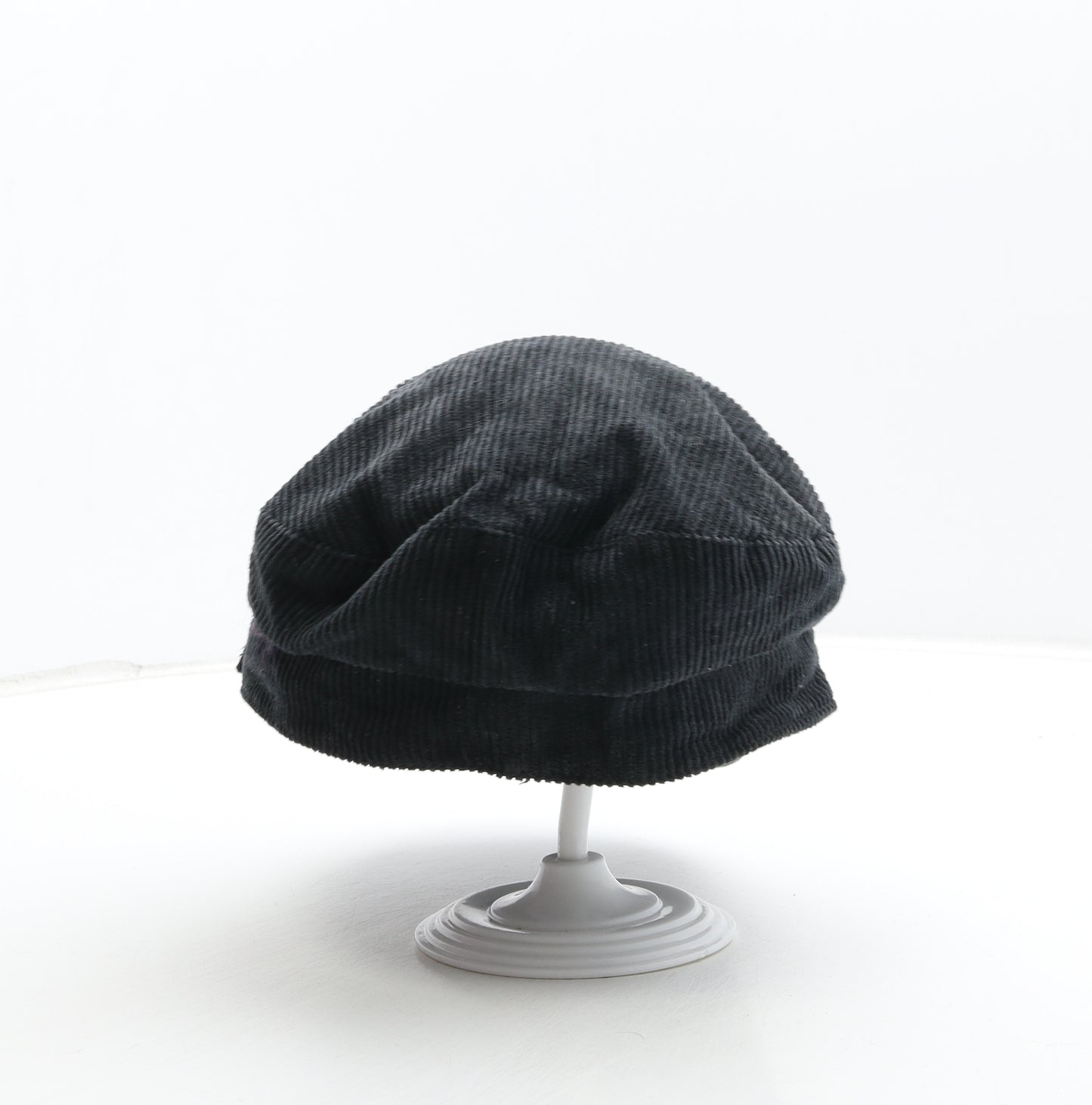 The Hat Comapny Womens Black Cotton Peaked Cap One Size