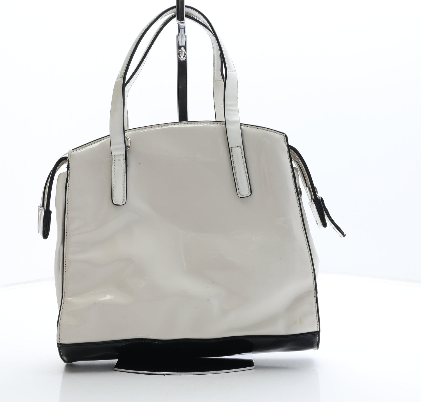 Fiorelli Womens White Polyurethane Top Handle Bag Size Medium