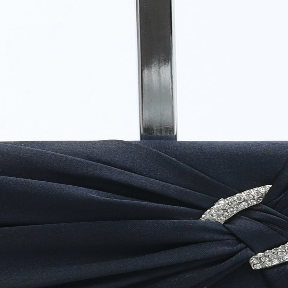 Preworn Womens Navy Polyester Clutch Size Small