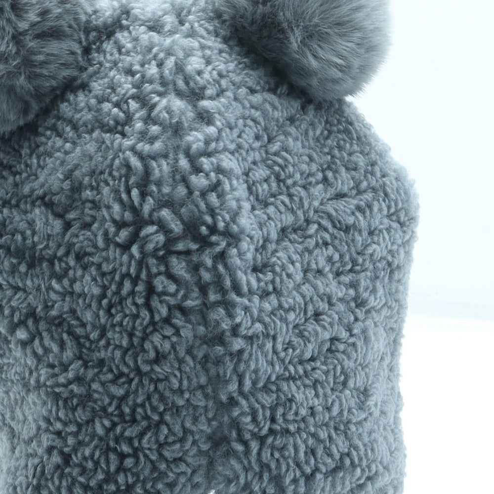 NEXT Boys Grey Polyester Bobble Hat One Size - Bear