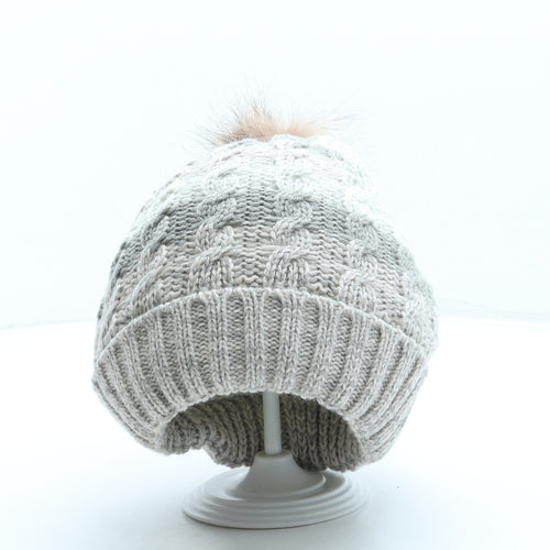 Preworn Womens Pink Acrylic Bobble Hat One Size - Pom Pom