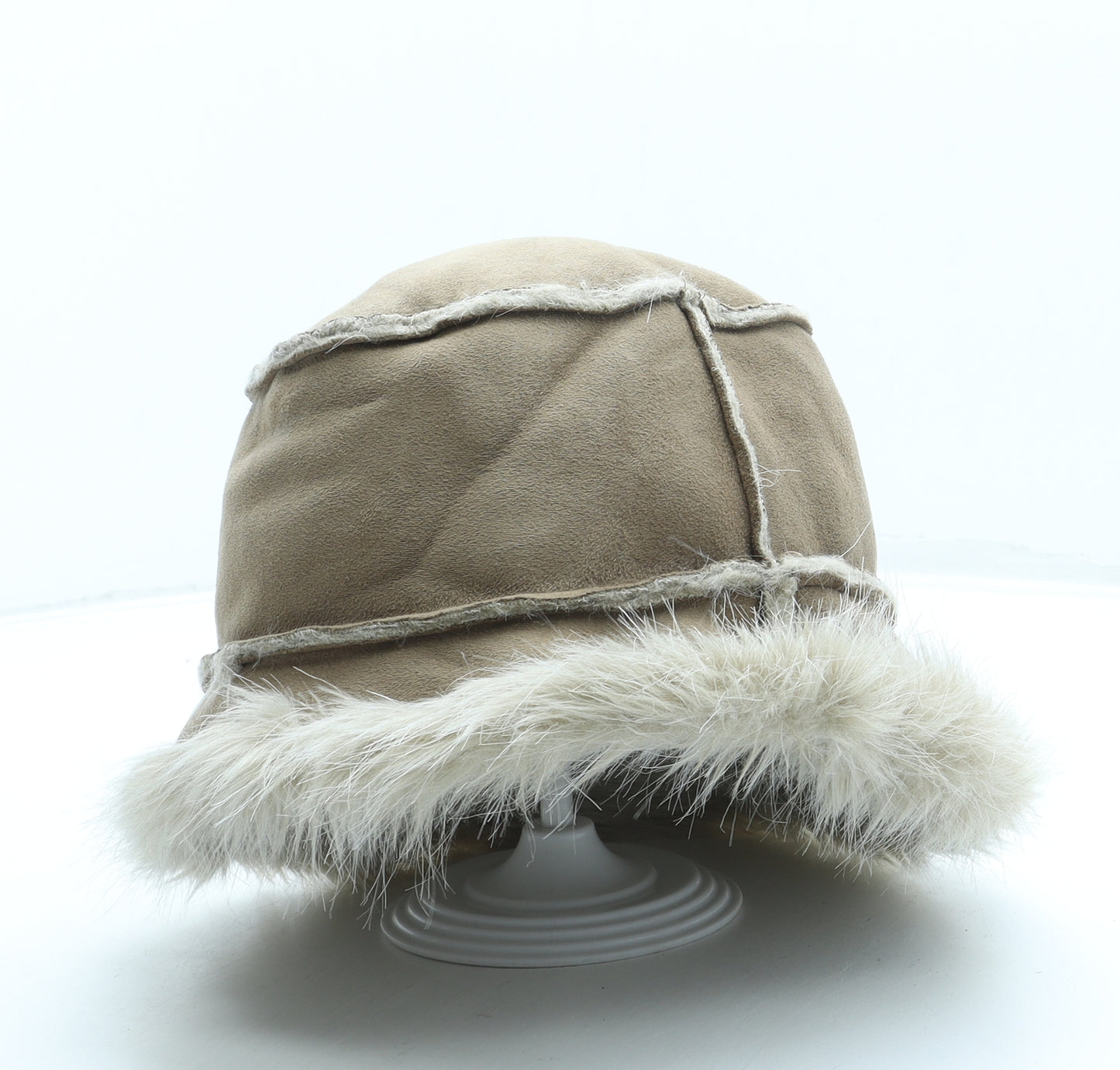 Marks and Spencer Womens Beige Polyester Bucket Hat Size S