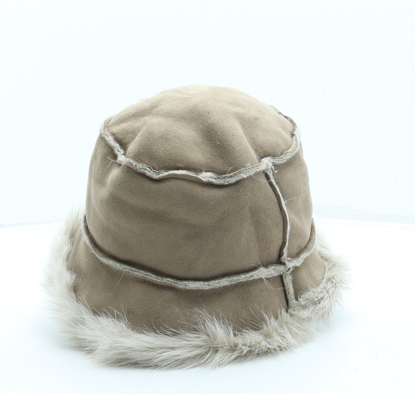 Marks and Spencer Womens Beige Polyester Bucket Hat Size S