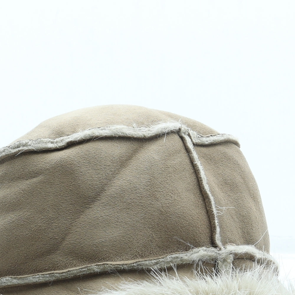 Marks and Spencer Womens Beige Polyester Bucket Hat Size S