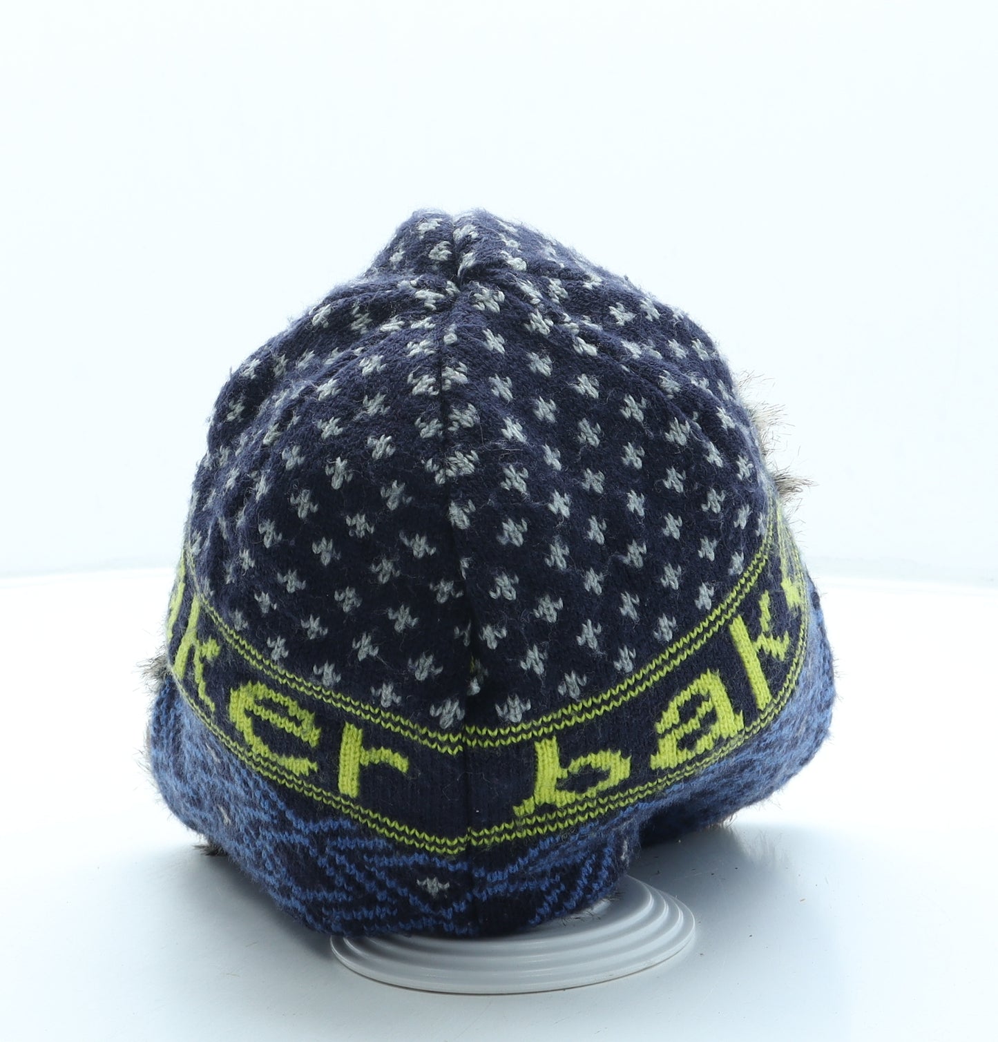 Ted Baker Boys Blue Geometric Acrylic Trapper Hat One Size