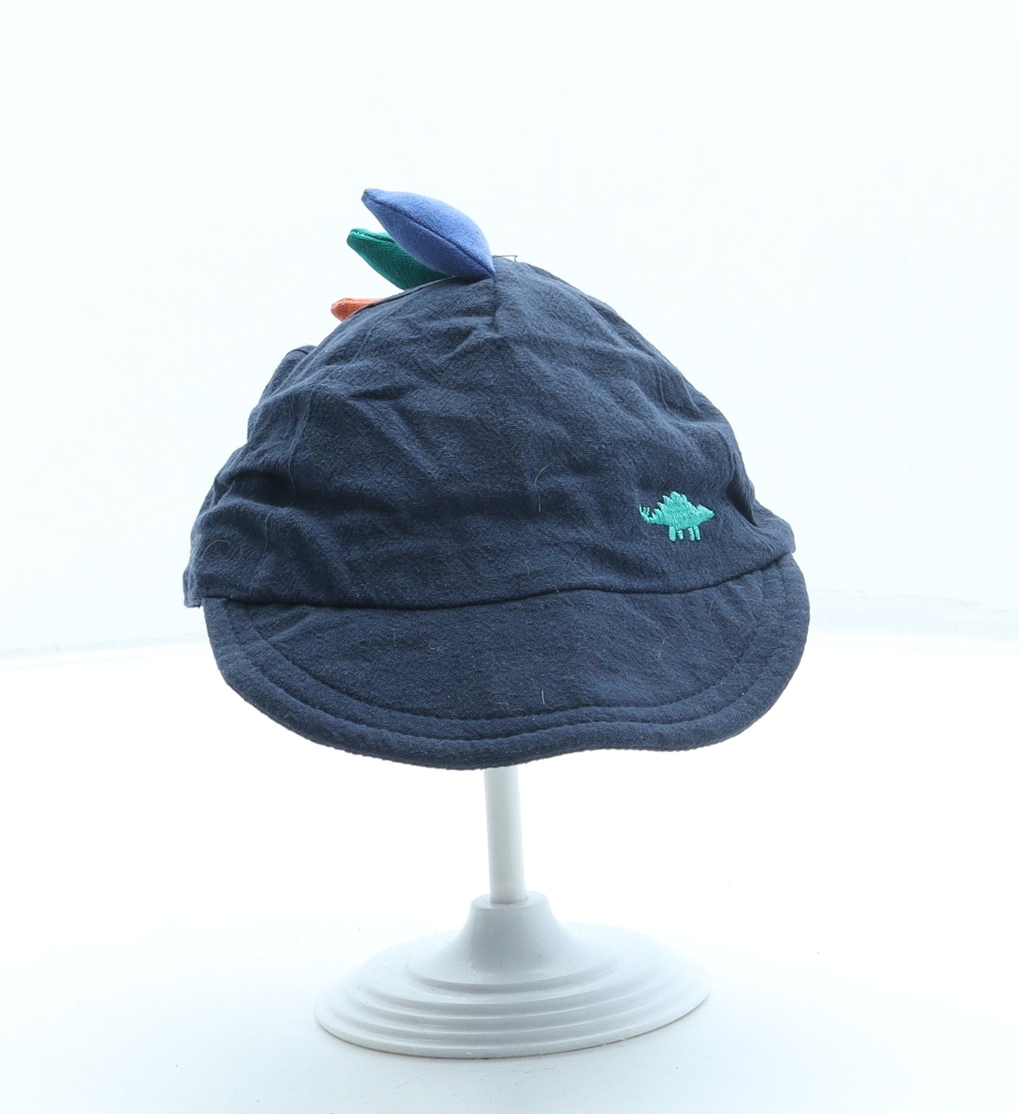George Boys Blue Cotton Sun Hat One Size - Dinosaur