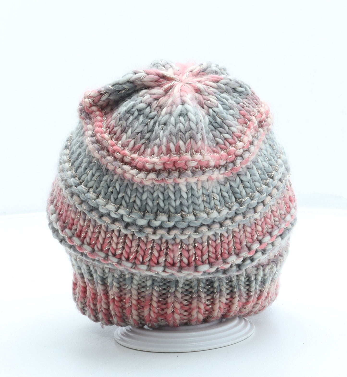 Dunnes Womens Pink Acrylic Beanie One Size