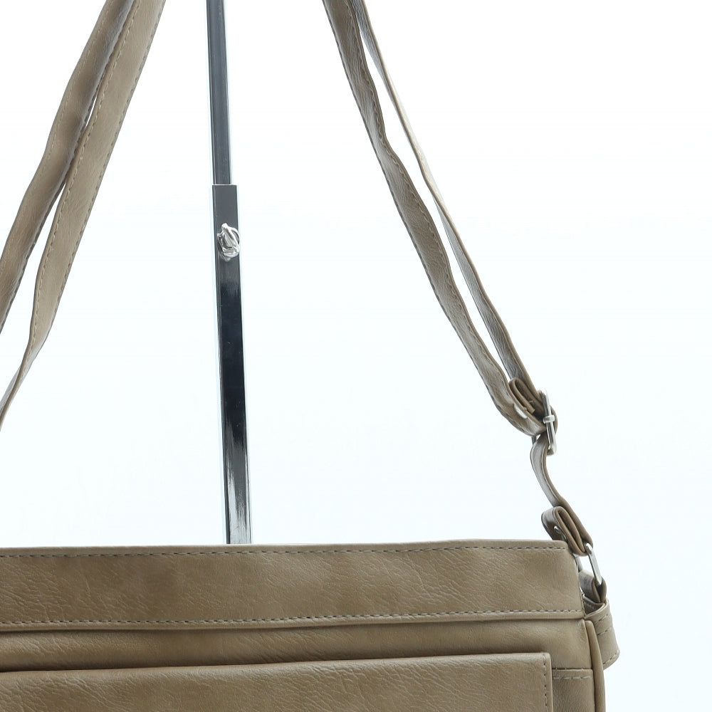 SheIn Womens Brown Leather Crossbody Size Small