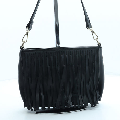 Skinny Dip Womens Black Leather Crossbody Size Small
